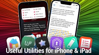 Useful Utilities for iOS  Textcraft Cheatsheet SensorKit HomePass for HomeKit [upl. by Winne]