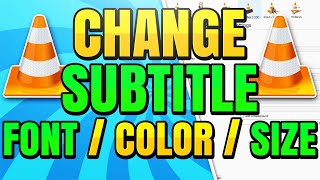 How to Change Subtitle Font Size and Color in VLC Media Player [upl. by Beacham]