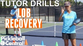 Pickleball Tutor Drills with Simone Jardim How to Practice Recovery on Lobs [upl. by Nanci]