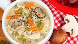 Turkey amp Wild Rice Soup  Homemade [upl. by Nwahsauq887]