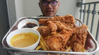 Spicy Crispy Fried Chicken Strips Recipe [upl. by Esinwahs478]