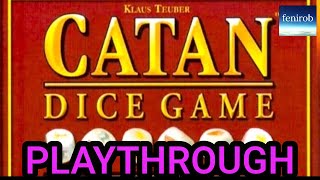 Catan Dice Game  Playthrough Island 2 [upl. by Chiang]