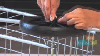 HoneyCanDo CRT01640 High Performance Folding Utility Cart Instruction Video [upl. by Thadeus]