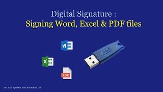 Digitally Signing Word Excel PDF Document [upl. by Lune]