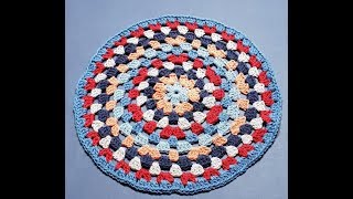 Crochet Granny Circle Part 1 [upl. by Jimmy31]