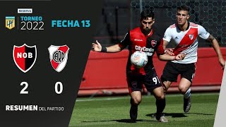 Reserva  Fecha 13 del Torneo 2022  Newell’s – River [upl. by Aikrahs]