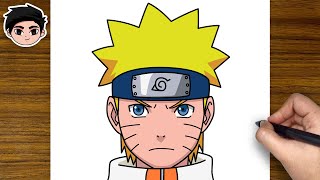 How to Draw NARUTO UZUMAKI from Naruto  Easy StepbyStep [upl. by Sherrod]