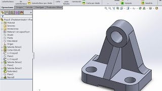 Curso básico Solidworks  Piezas 6 y 7 como hacer un nervio [upl. by Groscr]