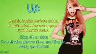 BESTie  Pitapat English Lyrics Member Coded  Romanisation HD [upl. by Lempres603]