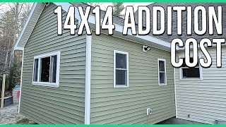 2023 Cost Breakdown of our DIY 14x14 Home Addition [upl. by Ilesara261]