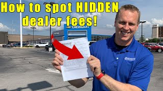 9 fees to NEVER pay a car dealership Tips on car buying how to negotiate and how to buy a car [upl. by Alracal]