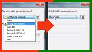 Trick to Fix Missing CTB File in Autocad [upl. by Notyal]