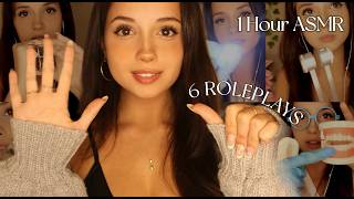 1 Hour ASMR with 6 Roleplays  200K Special [upl. by Ayouqat]