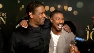 Watch Michael B Jordan CRASH Our Denzel Washington Interview [upl. by Akkim]