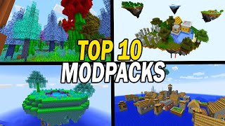 Top 10 Best Minecraft Modpacks 2021 [upl. by Rowen275]