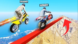 LOGGY TRIED ULTIMATE MEGA RAMP CHALLENGE  GTA 5 [upl. by Maxama]