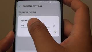 Samsung Galaxy S9  S9 How to Change Voice Mail Number [upl. by Aisyat]