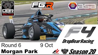 DropBear Racing Season 20 Formula 4  Round 6  Morgan Park [upl. by Aninnaig163]