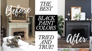 The BEST BLACK PAINT COLORS EVER [upl. by Sakovich]