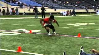 NFL Scouting Combine Shuttle Run Drill [upl. by Burbank]