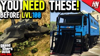 10 Things You NEED to OWN Before LVL100 In GTA Online [upl. by Naltiac]