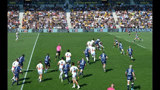 La Rochelle Rugby  le Stade Rochelais qui fait souffler ses internationaux contre Perpignan [upl. by Eillib]