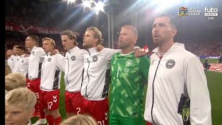 Denmark vs Switzerland National Anthem  UEFA Nations League 202425 [upl. by Karalee706]