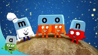 Alphablocks  To the Moon  Learn to Read  Phonics for Kids  Learning Blocks [upl. by Amity958]