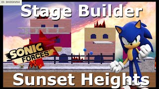 Super Smash Bros Ultimate  Stage Builder  quotSunset Heightsquot [upl. by Siraj325]