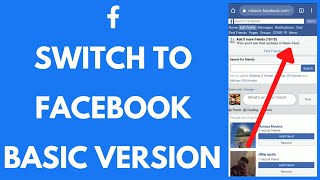 How To Switch To Facebooks Basic Version  Basic Facebook MBASIC [upl. by Hamlin]