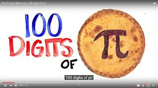 A Song To Help You Memorize 100 Digits of Pi [upl. by Daberath]