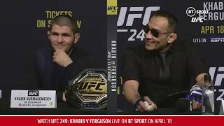 Full UFC 249 press conference with Khabib Nurmagomedov and Tony Ferguson [upl. by Joya]