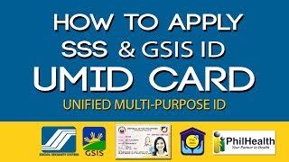 How to Apply SSS and GSIS ID l UMID Unified MultiPurpose ID [upl. by Enilesoj59]