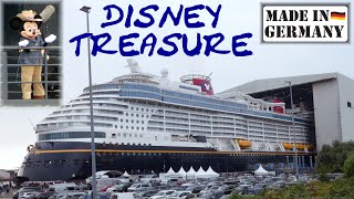 Unboxing DISNEY TREASURE  Spectacular FLOAT OUT at Meyer Shipyard Papenburg in Germany [upl. by Showker]