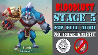 Bloodlust Stage 5  F2P  Full Auto  Lords Mobile [upl. by Desmond904]