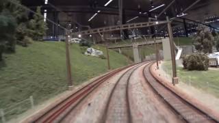 Model Railway Layout with Cab Ride of Beautiful Swiss Trains in HO scale [upl. by Ahseneuq]