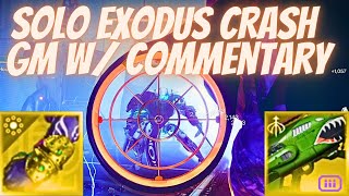 Solo Exodus Crash GM With Commentary [upl. by Imnubulo]