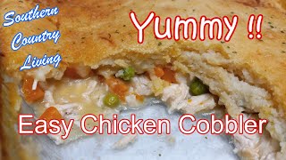 Chicken Cobbler  Fast and Easy Recipe  Savory and Delicious [upl. by Lombardi848]