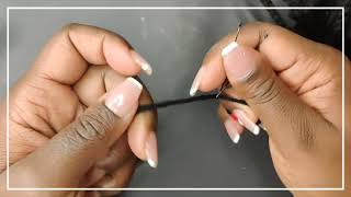 How To Install Beads On Braids NO RUBBERBANDS Doll [upl. by Audres]