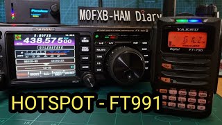 YAESU FT991a JUMBO Hotspot C4FM General testing [upl. by Tollman]