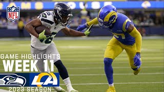 Seattle Seahawks vs Los Angeles Rams  2023 Week 11 Game Highlights [upl. by Eladnar]