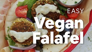 Easy Vegan Falafel  Minimalist Baker Recipes [upl. by Naamann]