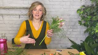 Alstroemeria Frequent Flower Arranging Tutorial [upl. by Eybbob75]