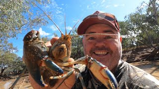 Catching Yabbies in May in Outback Queensland [upl. by Demy]