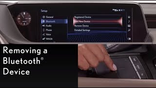 HowTo Remove a Bluetooth® Device  Lexus [upl. by Adahsar]