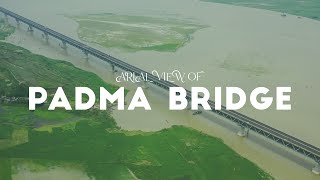 Aerial View of Padma Bridge  Night vs Day  Padma Bridge [upl. by Adelric]