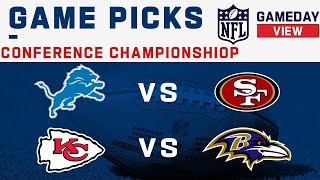 Conference Championship Game Picks [upl. by Anek]