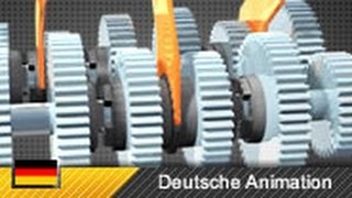 Motorradgetriebe  Schaltklauengetriebe mit Schaltwalze Animation [upl. by Eneryc]