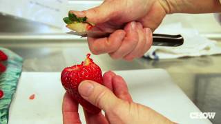 How to Hull Strawberries  CHOW Tip [upl. by Iman]