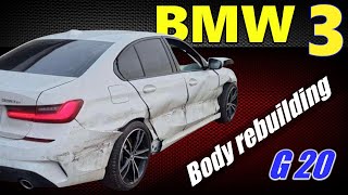 BMW 3 G20 Body rebuilding Ремонт кузова [upl. by Llerdnad931]